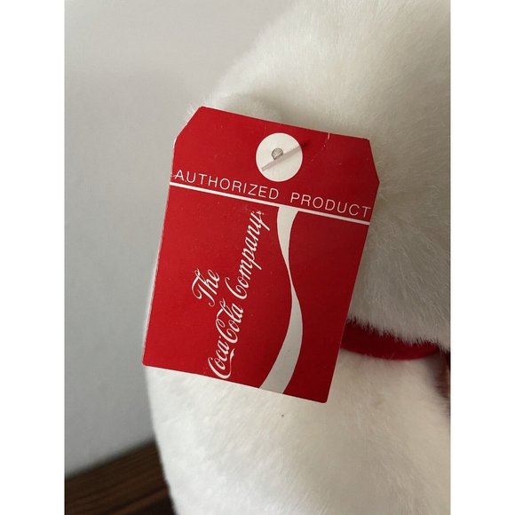 NWT Vintage 1993 Dakin Coca Cola Polar Bear w/ Scarf Plush, 11” - Picture 10 of 10